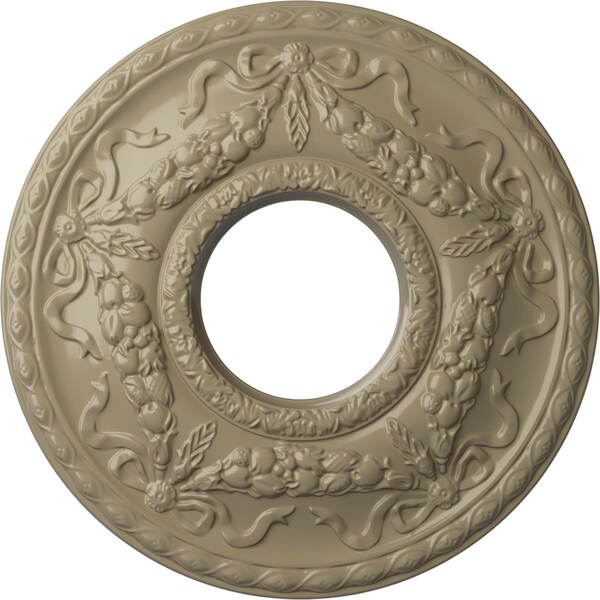Ekena Millwork Hurley Ceiling Medallion (Fits Canopies up to 7 1/4"), 22 1/8"OD x 7 1/4"ID x 1 3/4"P, Gobi Desert CM26HUGDF - main